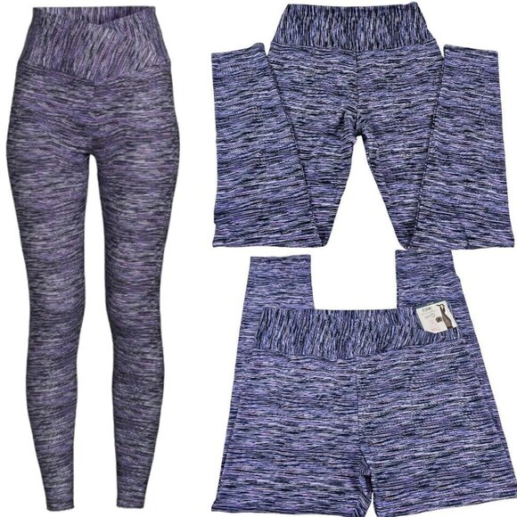 No Boundaries Sueded Crossover Waist Purple NOBO Junior Ankle Leggings - NWT - Picture 1 of 16